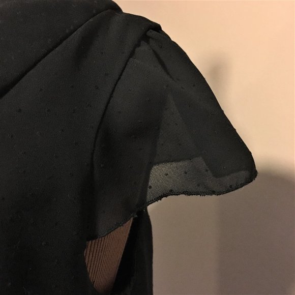 AGB Black Dot Babydoll Shift Dress  |  Size 6 - Picture 7 of 12